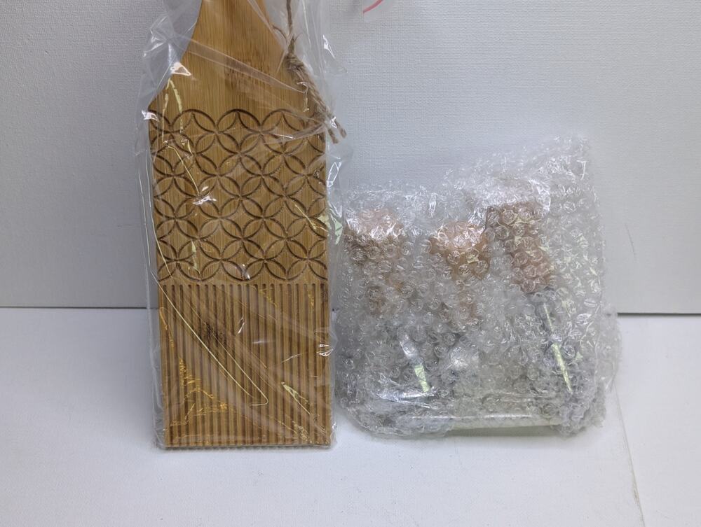 Homemade Pasta Molding Making Set Bamboo Board Italian Pasta Tools New Open Box